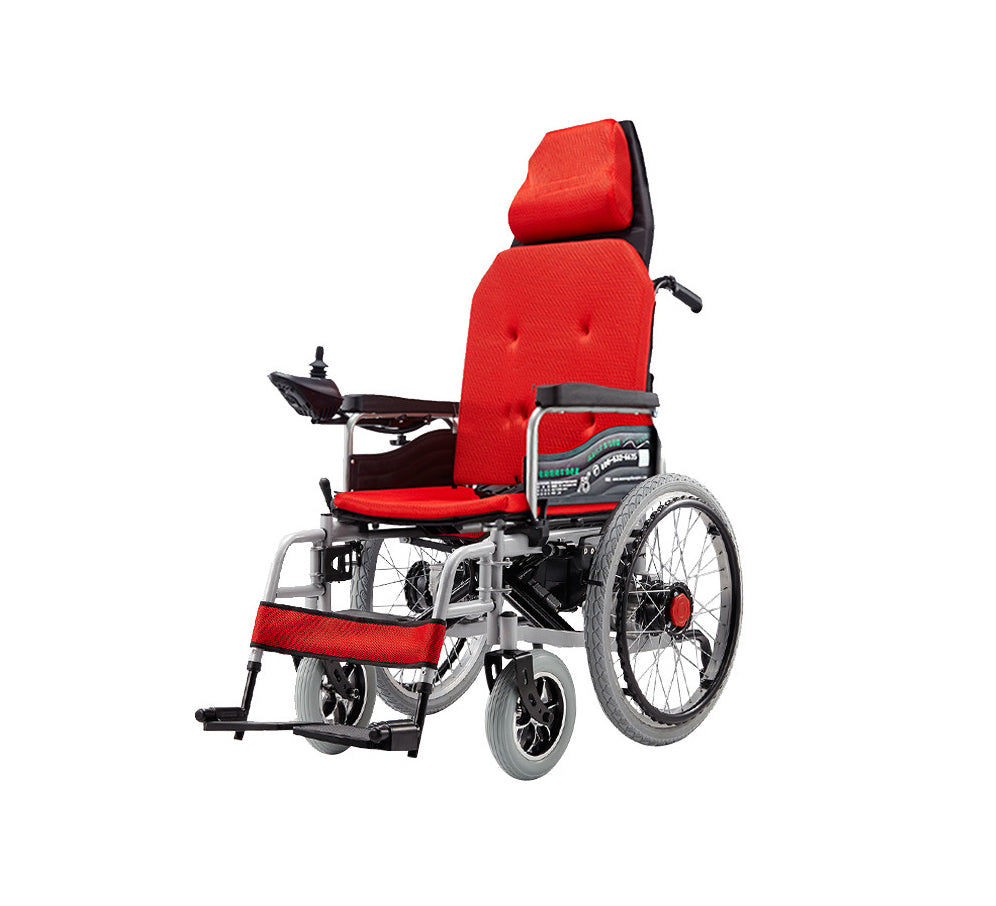 High Backrest Steel Electric Wheelchair for Elderly