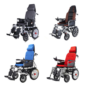 High Backrest Steel Electric Wheelchair for Elderly